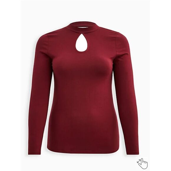 Torrid Foxy Open Back Long Sleeve Tee (Sz 2) - Picture 5 of 7